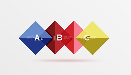 Vector square banner