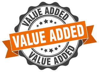 value added stamp. sign. seal