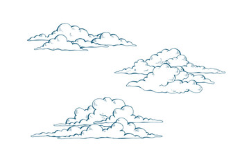 Set of cumulus clouds - 139936557