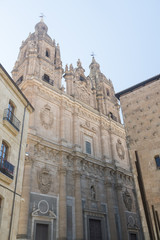 Fototapeta na wymiar Salamanca (Spain): historic church of Clerecia