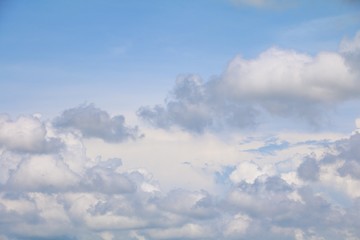 blue sky with big cloud,  art of nature beautiful and copy space for add text