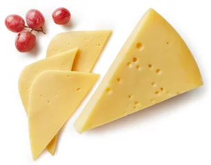 Gordijnen Piece and slices of cheese © baibaz