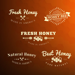 bee label and badge
