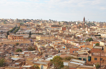 Fototapeta premium Asmara - the capital city and largest settlement in Eritrea 