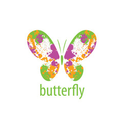 vector butterfly logo