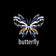 vector butterfly logo