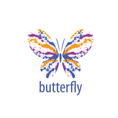 vector butterfly logo