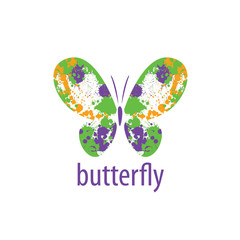 vector butterfly logo