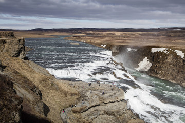 Gullfoss waterfall in Iceland. Iceland