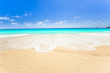 Fototapeta na wymiar Beach of the Seychelles, Island Mahé, Beach Anse Intendance