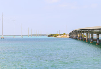Obraz premium The Overseas Highway in Florida