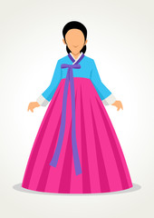 Korean traditional costume Hanbok