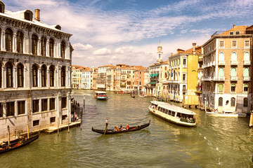 Grand canal  in Venice, Italy.