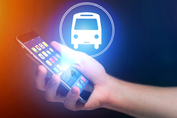 Concept of booking bus ticket online - Travel concept © Production Perig