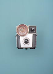 retro camera banner