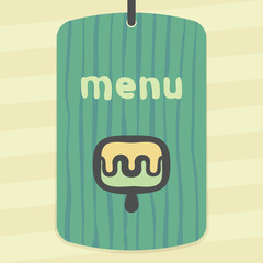 Vector outline fruit ice cream lolly icon. Modern logo and pictogram.