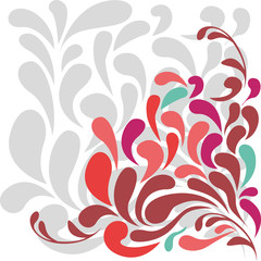colored leaves background icon, vector illustraction design