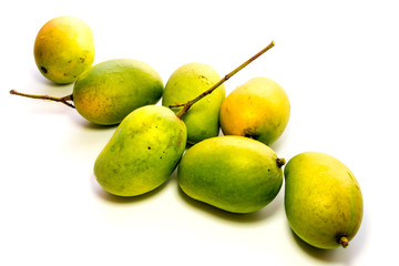 Freshness mango on white background