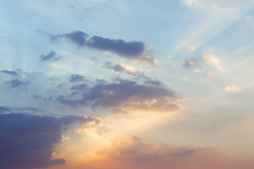 Sunset Sky with cloud