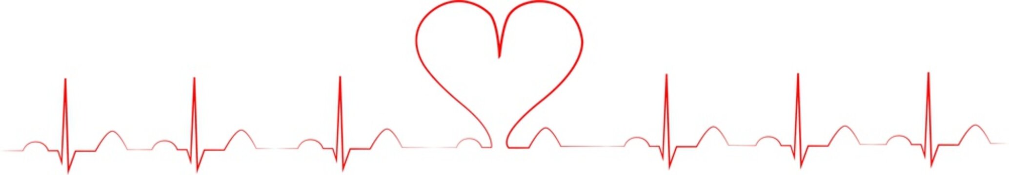 EKG mit Herz