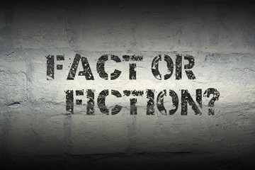 fact or fiction gr - obrazy, fototapety, plakaty