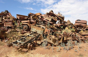 Eritrea’s War of Independence Tank Graveyard  in Asmara    © robnaw