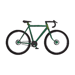 Fototapeta na wymiar bicycle icon over white background. vector illustration