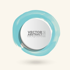 Color ink round stroke on white