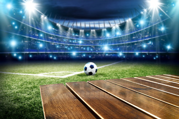 desk for your decoration and football pitch 