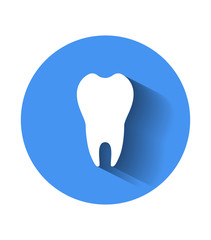 Tooth icon in blue