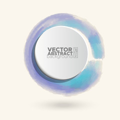 Color ink round stroke on white
