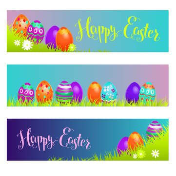 Holiday banners Easter