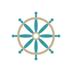 Steering wheel icon.