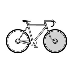 Fototapeta premium bicycle icon over white background. vector illustration