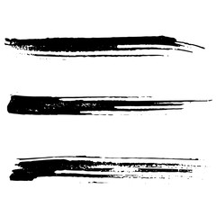 Ink vector brush strokes. Vector illustration. Grunge hand drawn watercolor texture.