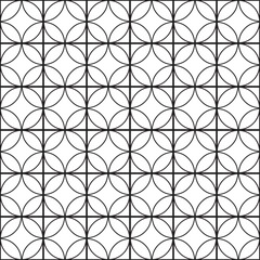 Fototapeta premium Seamless pattern with circle. Abstract background. Vector illustration