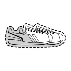 sneakers sport icon image vector illustration design 