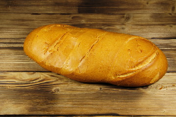 Bread on wooden table
