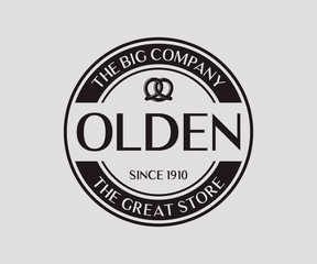 Vintage Logo Design, Retro Luxury and Royal Template Vector EPS 10