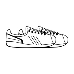 sneakers sport icon image vector illustration design 