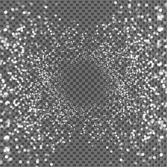 Shining light, stars, particles, energy in transparent background