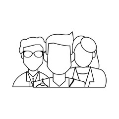 group of faceless doctors icon image vector illustration design 