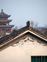 Detail of Traditional Bai Architecture in Dali Yunnan China