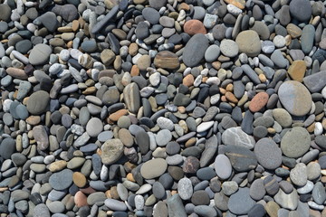 Colored pebbles