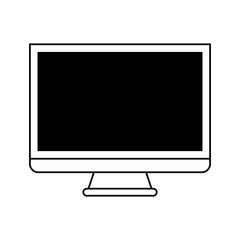 computer monitor icon image vector illustration design 
