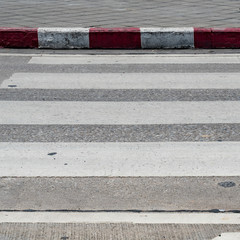 Crosswalk on asphalt road