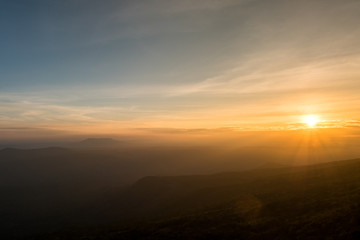 Sunset Phu Kradueng, Loei, Thailand