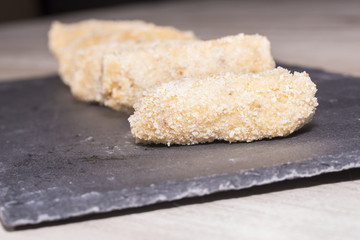 Homemade croquettes.