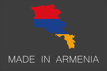 Made in Armenia logo, vector