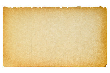 aged blank paper